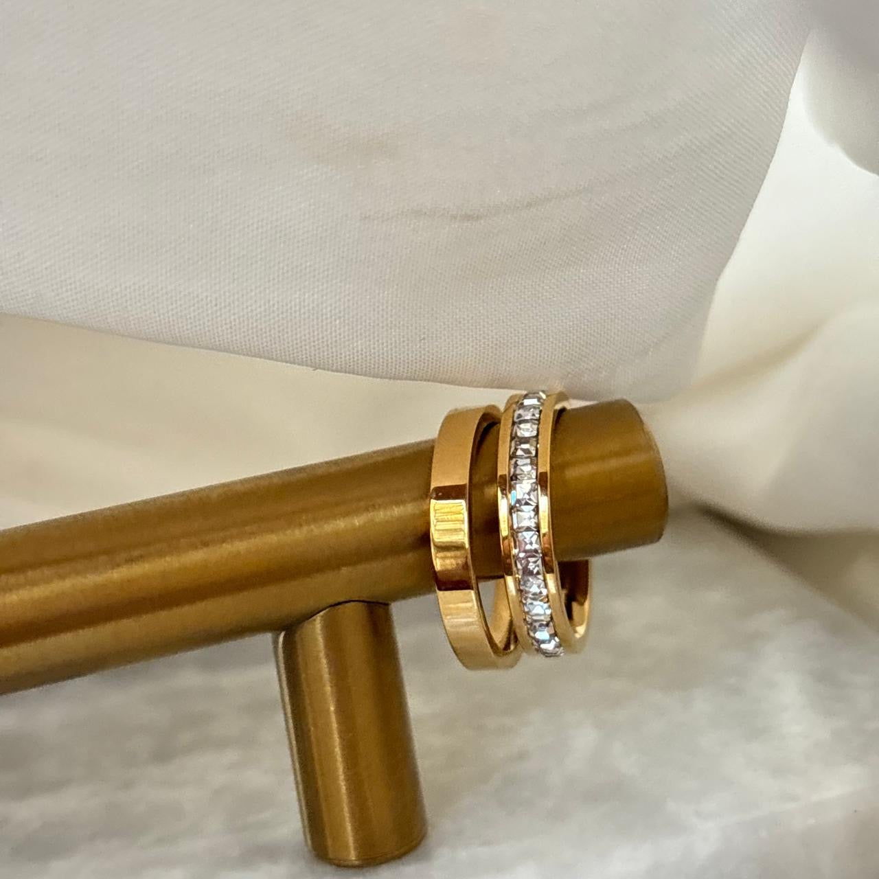 The Glitz Band Ring Set -Set Of Two
