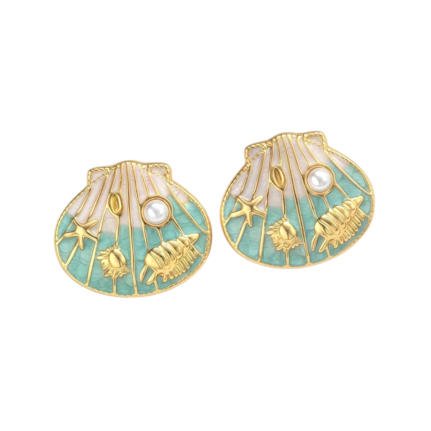 Paradise Studs -Turquoise