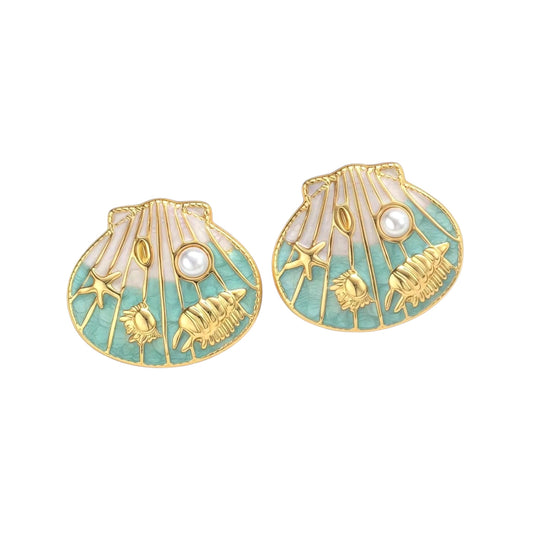 Paradise Studs -Turquoise