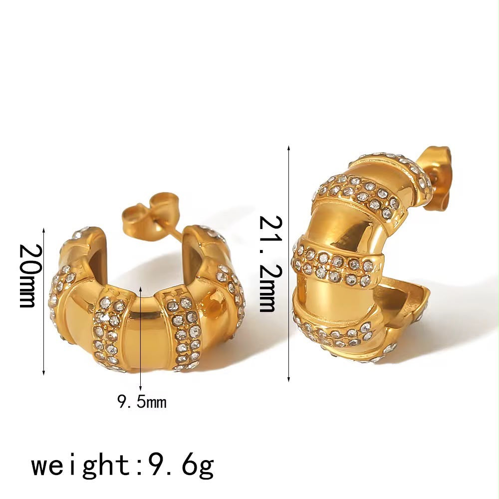 Cascade Sparkle Hoops