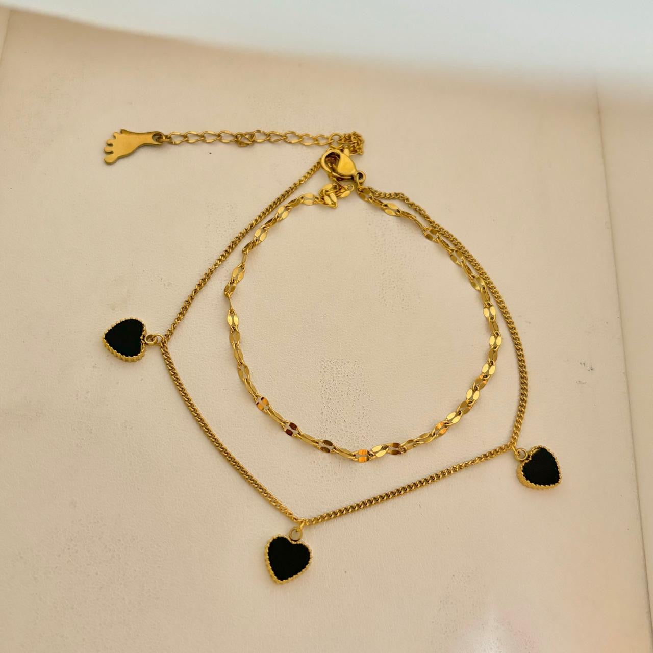 Heart Charm Anklet
