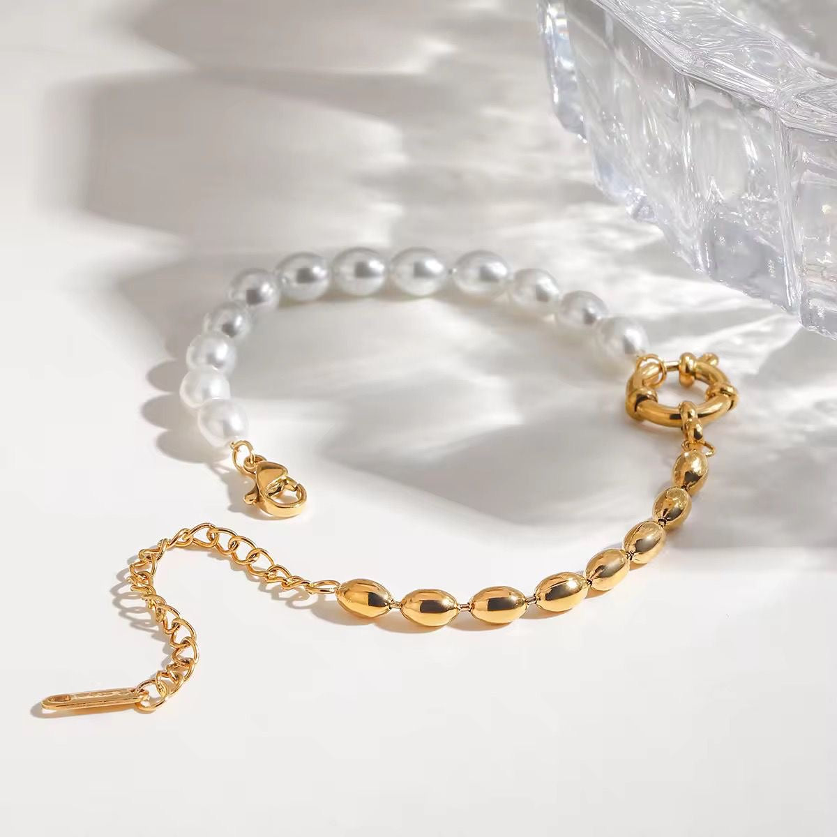 Perle X Gold Beaded Bracelet