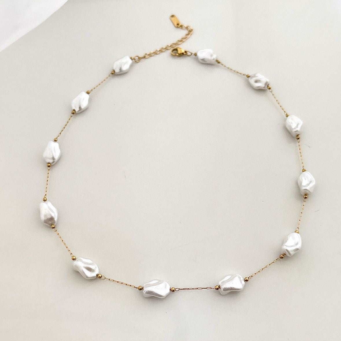 Baroque Pearl LUX Necklace -18K
