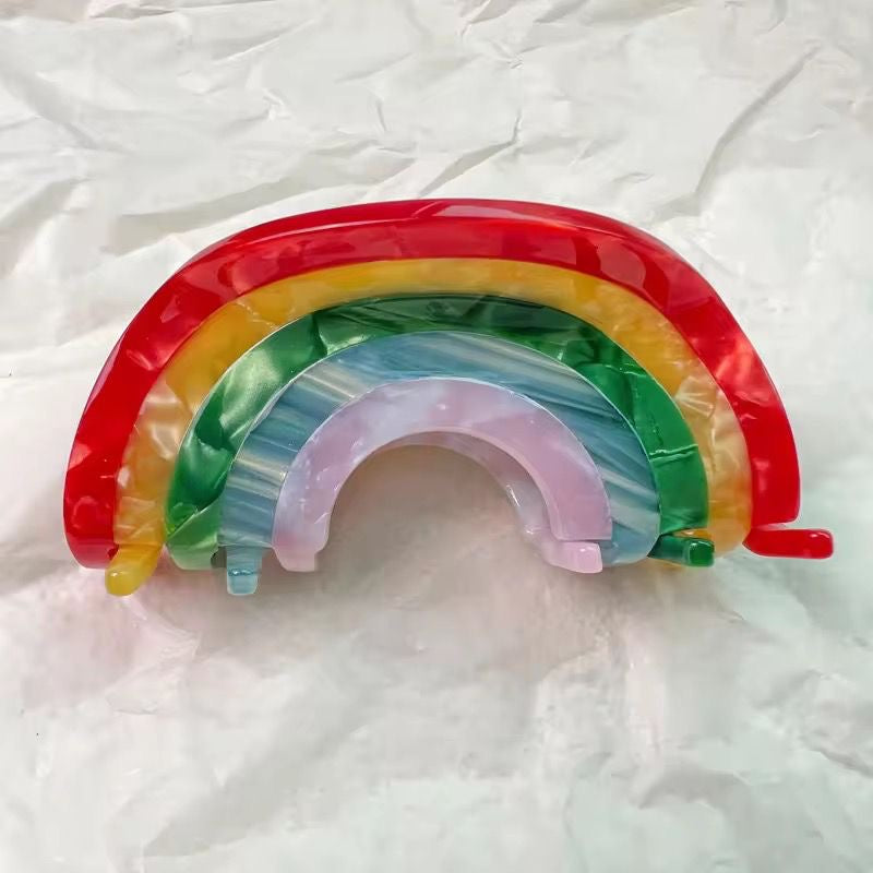 Rainbow Claw Clip