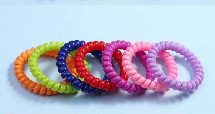 Candy Colors -Spiral Hair Ties