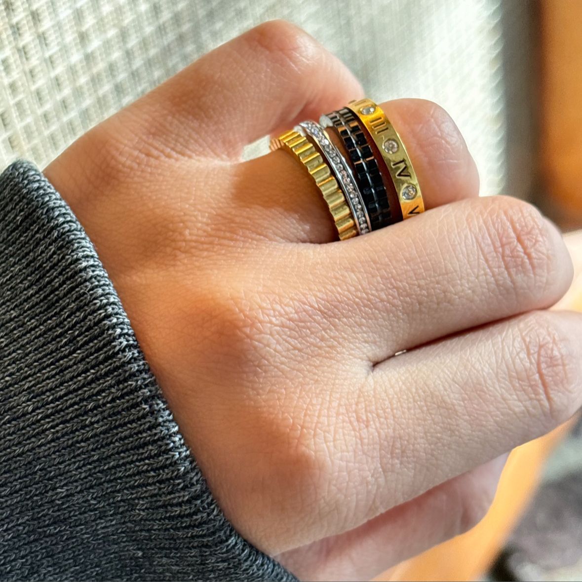 Majestic Luxe Quadra Stack Ring