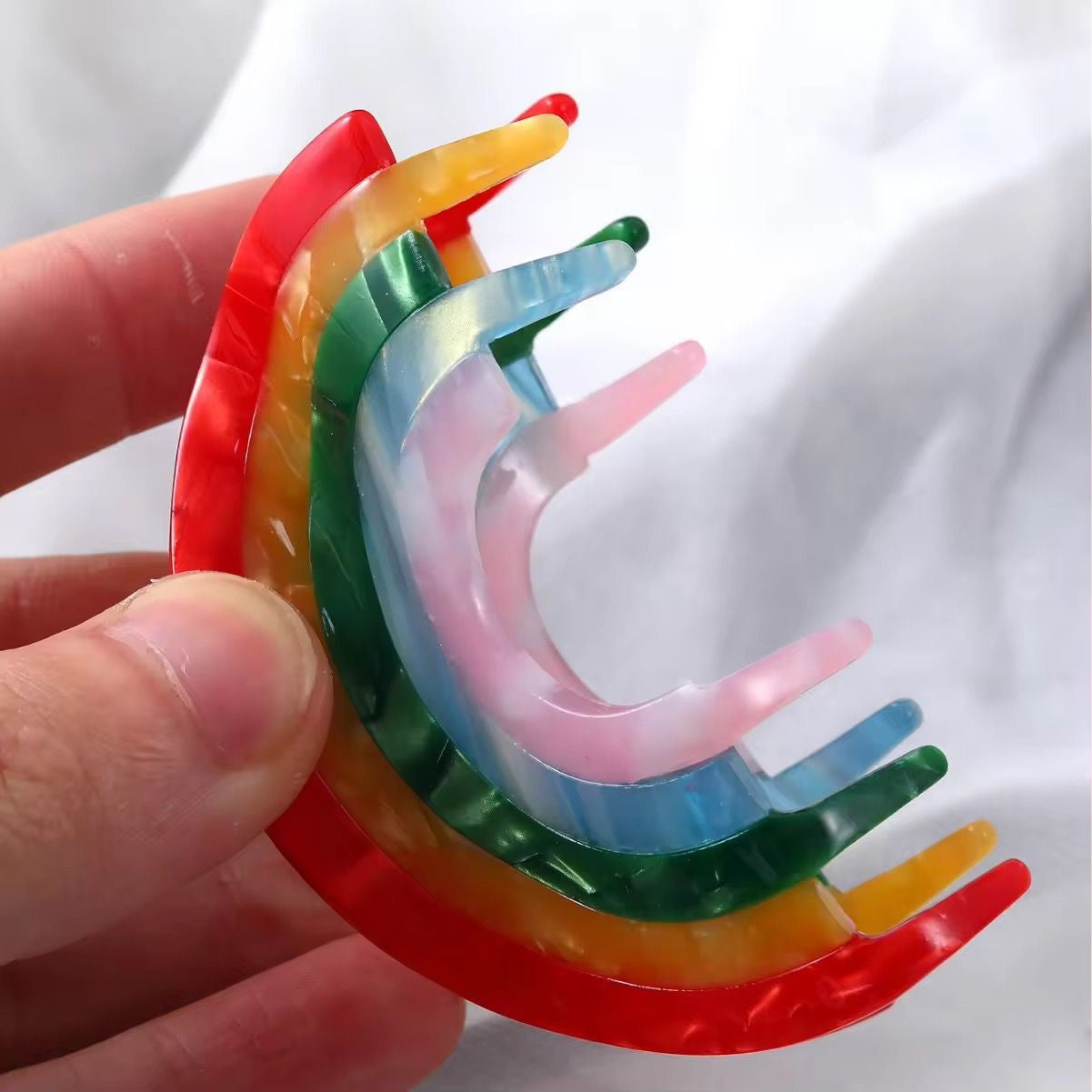 Rainbow Claw Clip