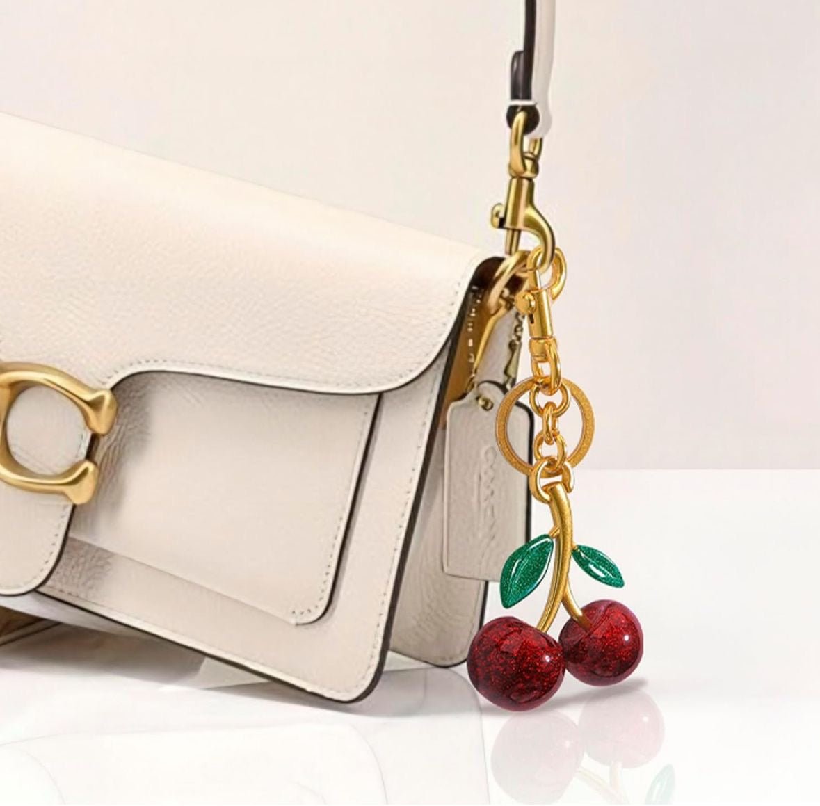 Cherry Charm Keychain