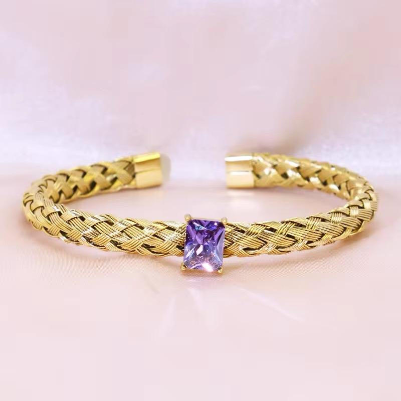 Kiko Cuff -Lilac Amythest