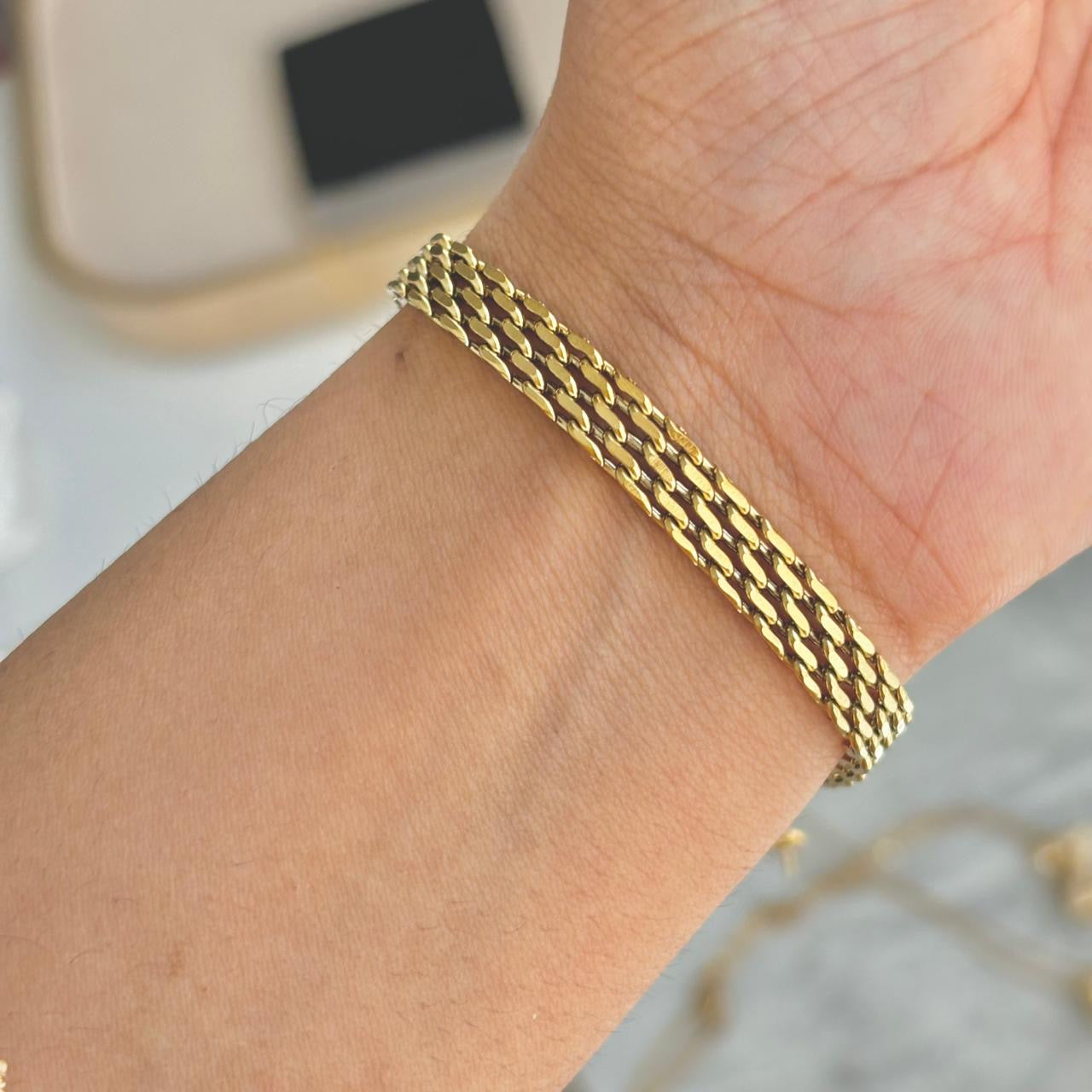 Zoe Everyday Staple Bracelet -18K | 6mm