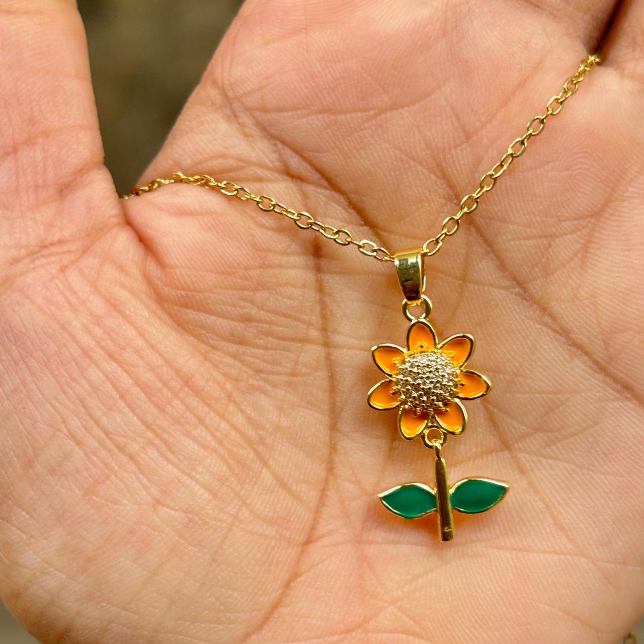 Sunflower Necklace