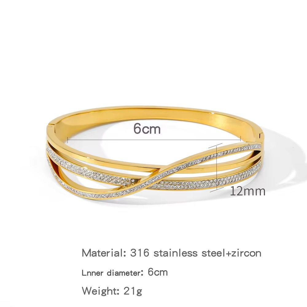 Glitzy Wave Bracelet