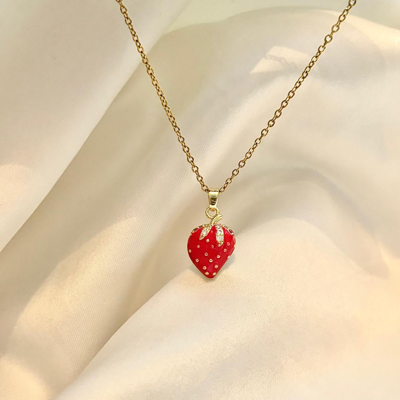Strawberry Blossom Necklace