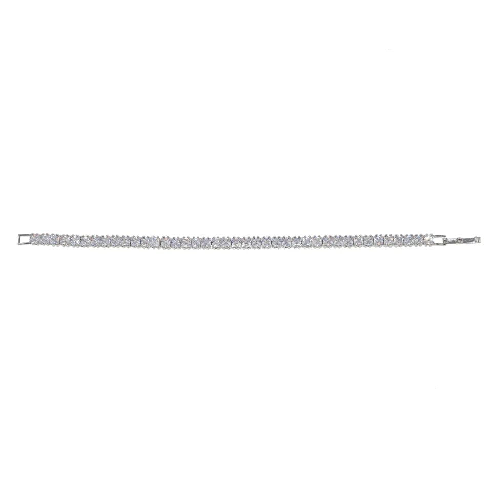 Diamanté Tennis Square Cut Bracelet
