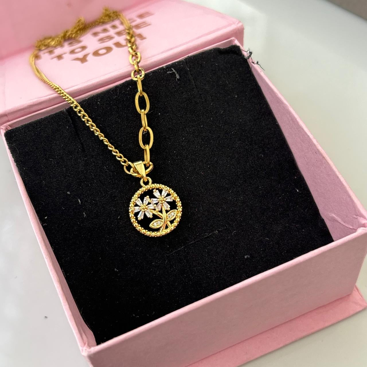 Floria Cz Necklace -18K
