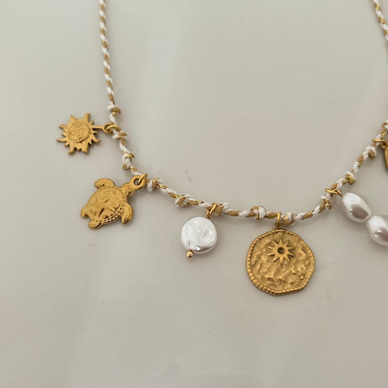 Ariel LUX 7 Charm Cord Necklace