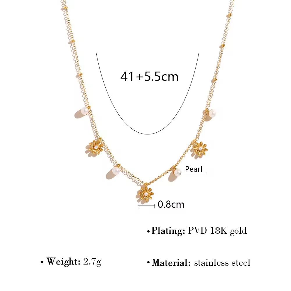 Sunflower Charm Necklace