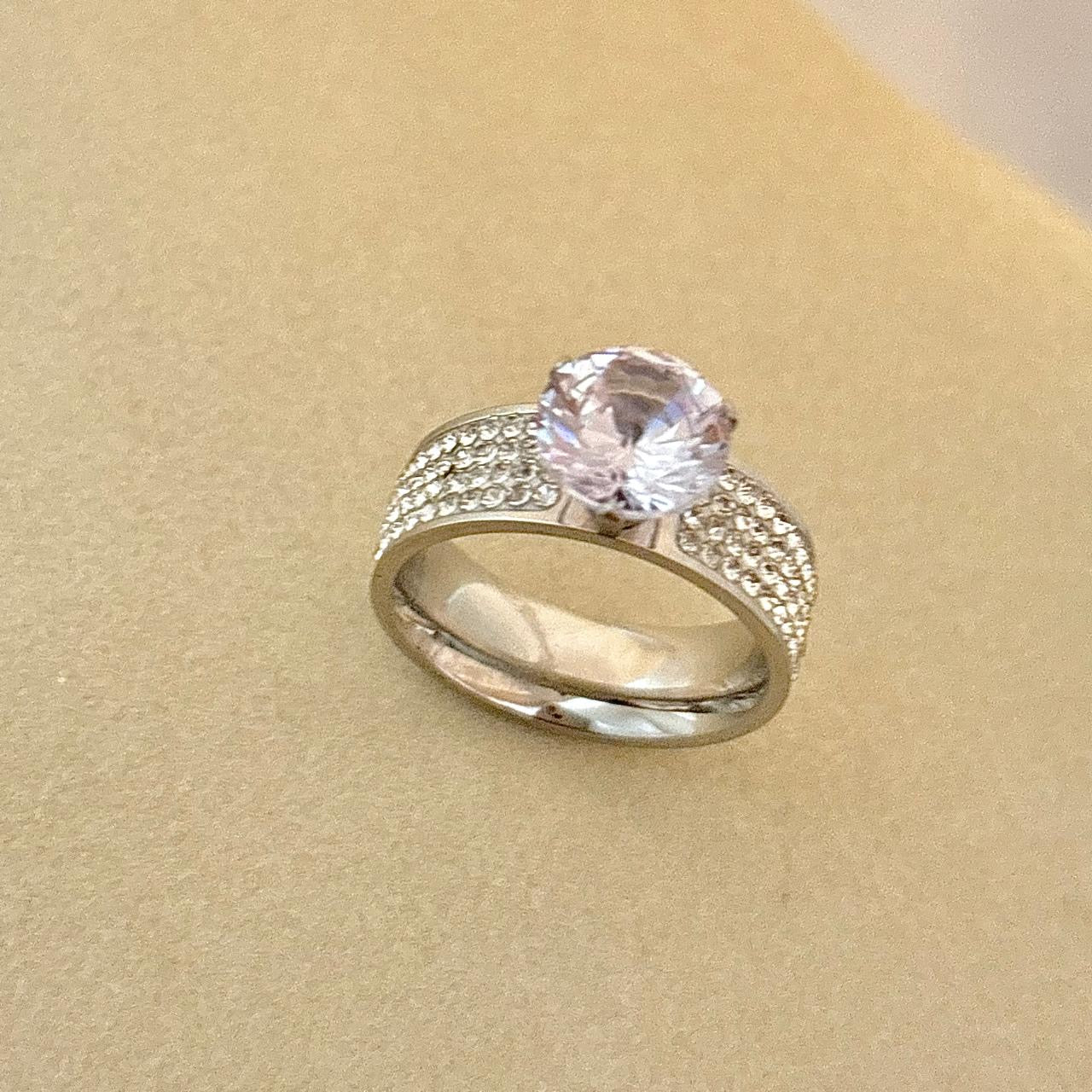 LUX Cluster Diamond Ring -Silver