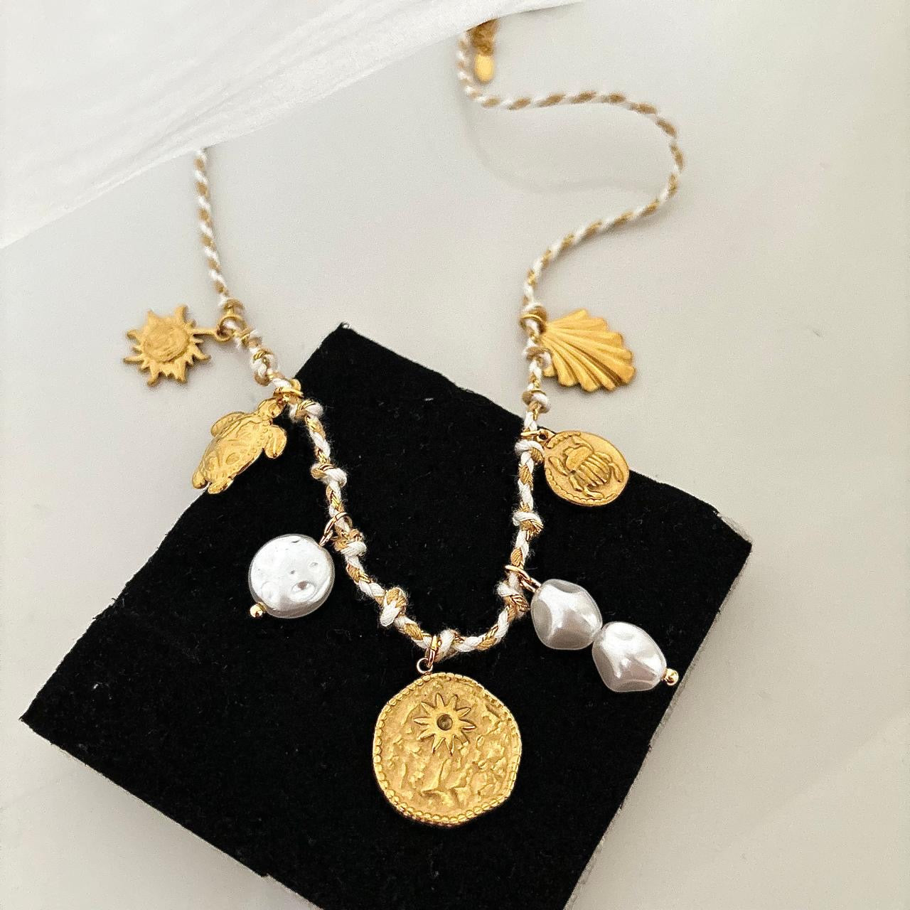 Ariel LUX 7 Charm Cord Necklace