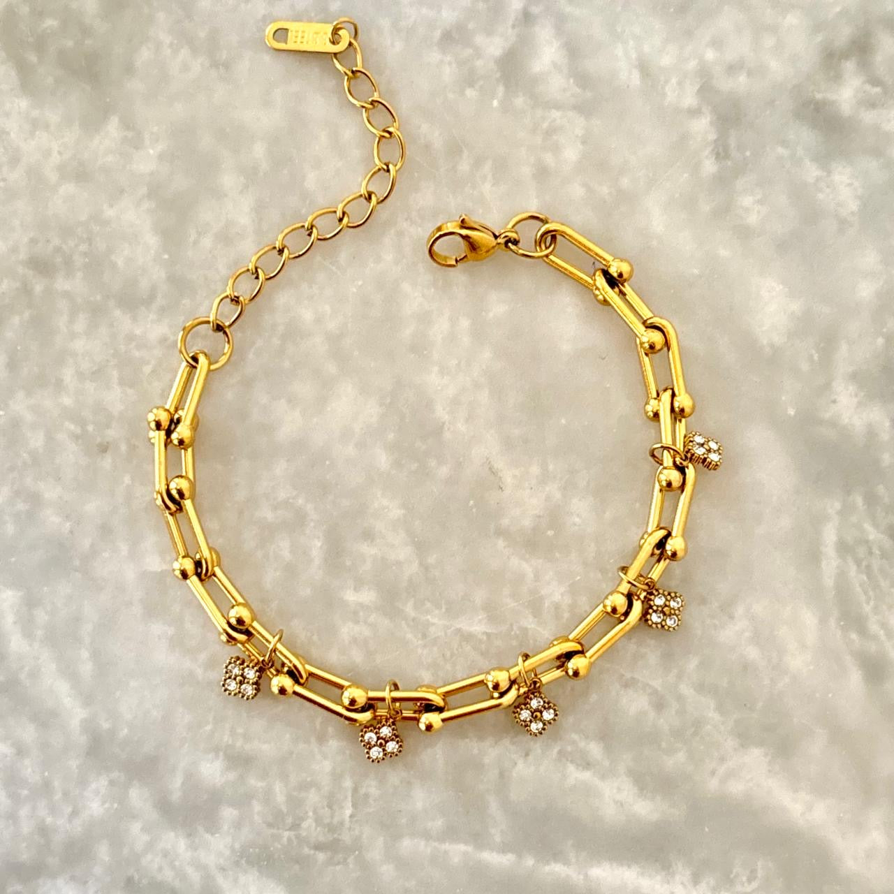 Link De Clovia Charm Bracelet