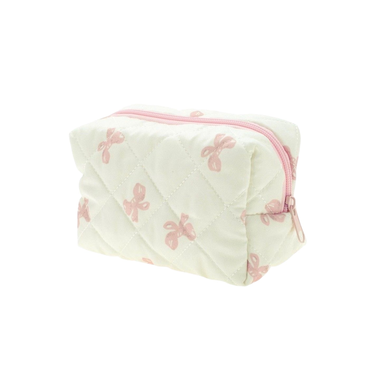 Cutesy Quilted Travel X Makeup Bag