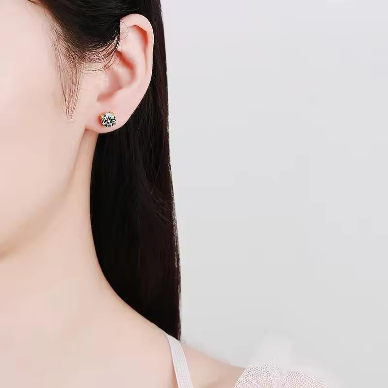 Diamond Studs-8A Zircon | Brilliant Cut