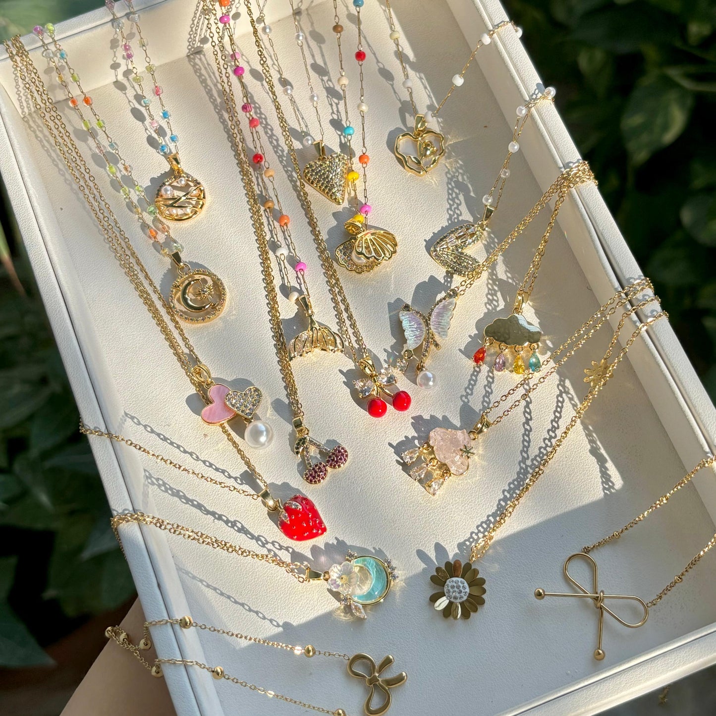 Aurora Flutter Charm Necklace