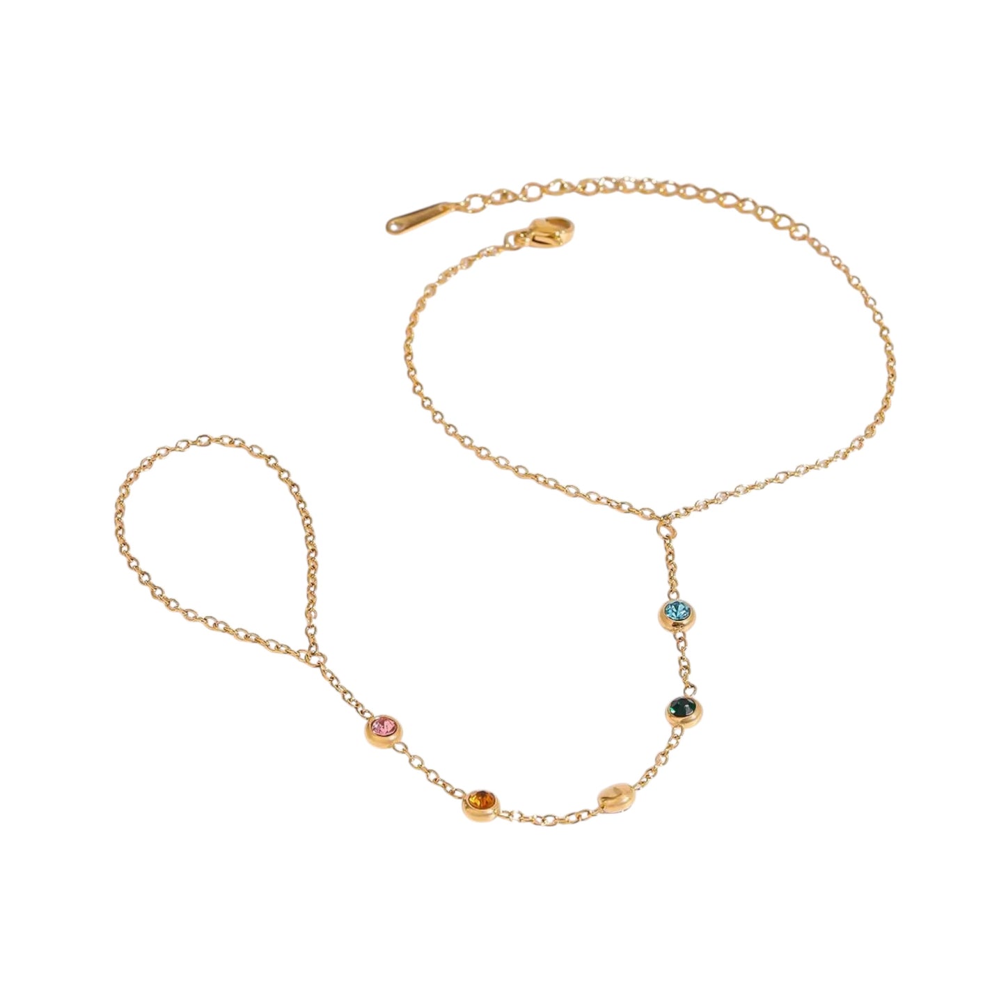 Reef Multi Gem Hand Chain