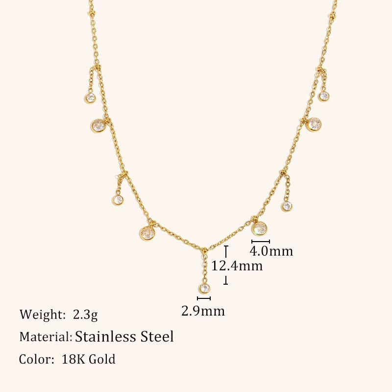 Raindrop Charm Necklace