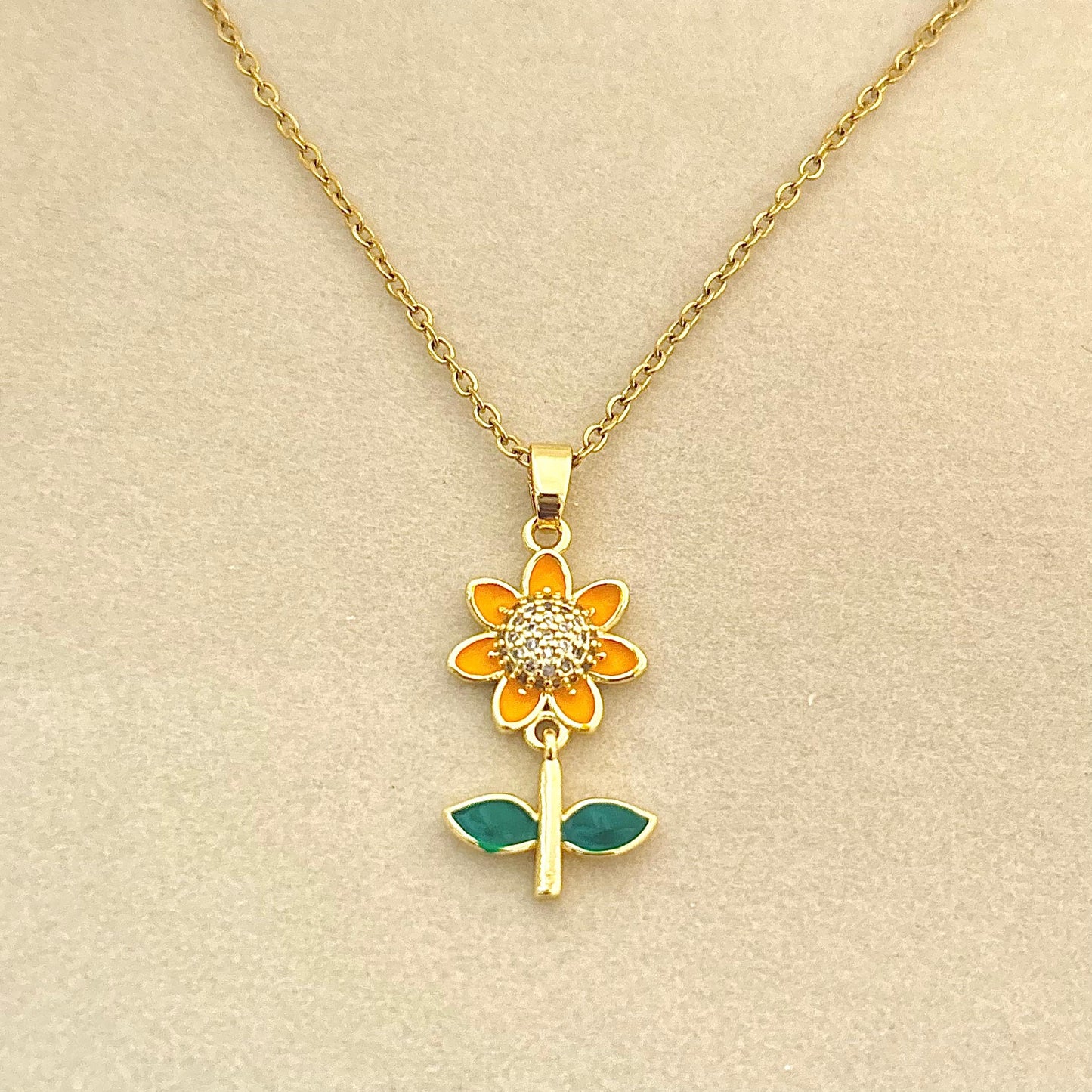 Sunflower Necklace