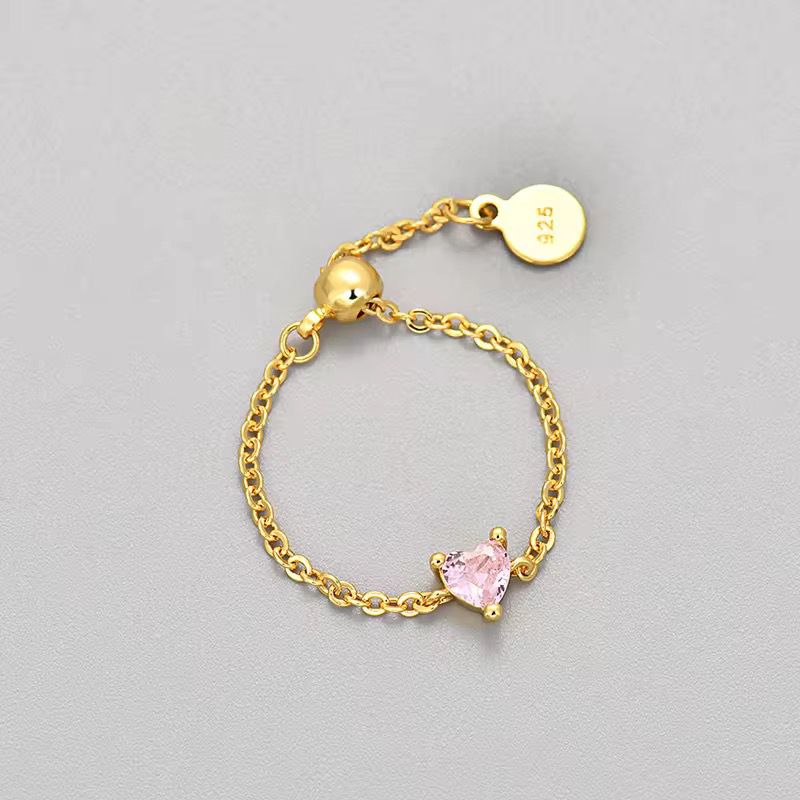Princess Heart Ring -Adjustable