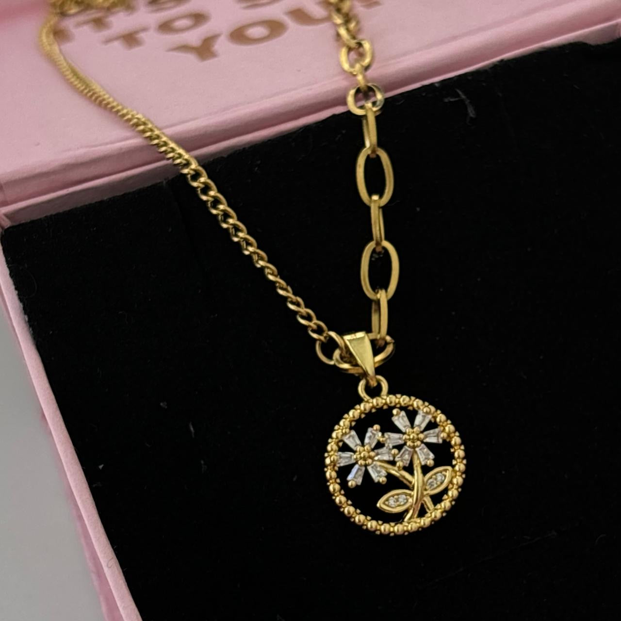 Floria Cz Necklace -18K