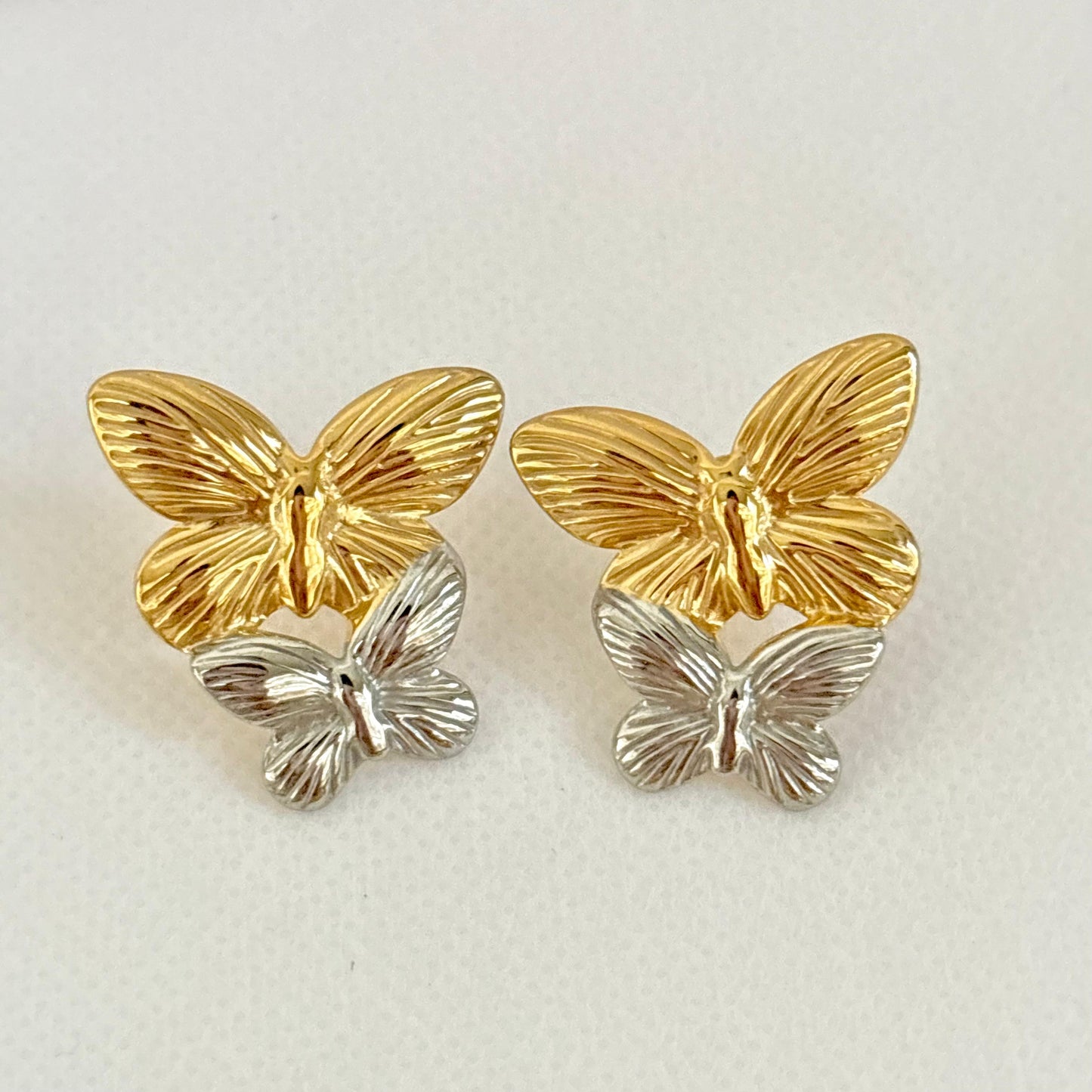 Mariposa Studs -Dual Tone