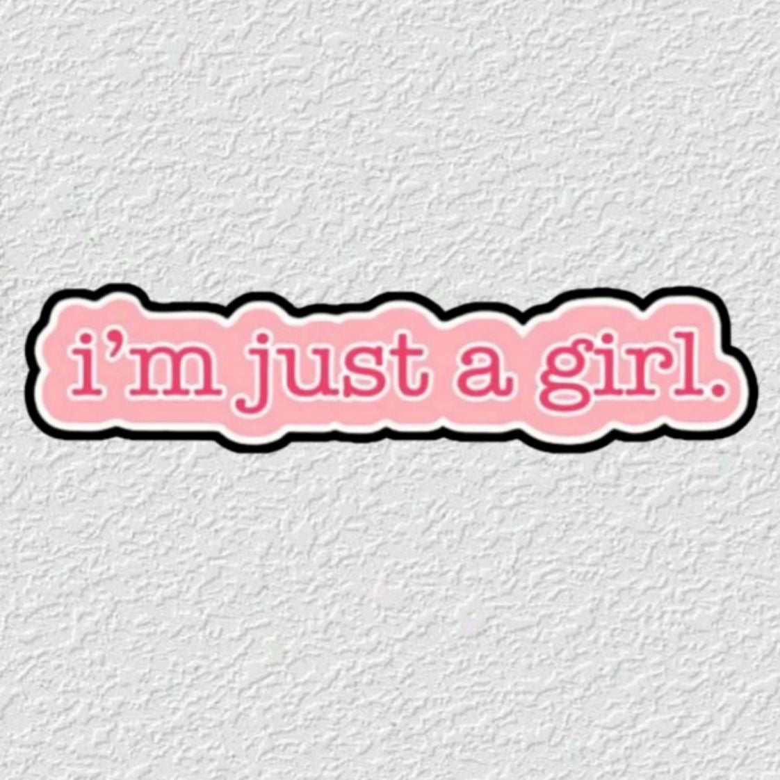 I’m just a girl Phone Metal Charm