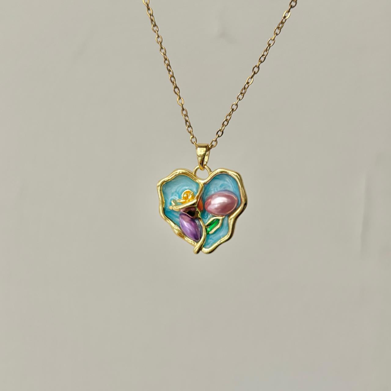 FairyCore Sky Necklace -18K | Hand Painted