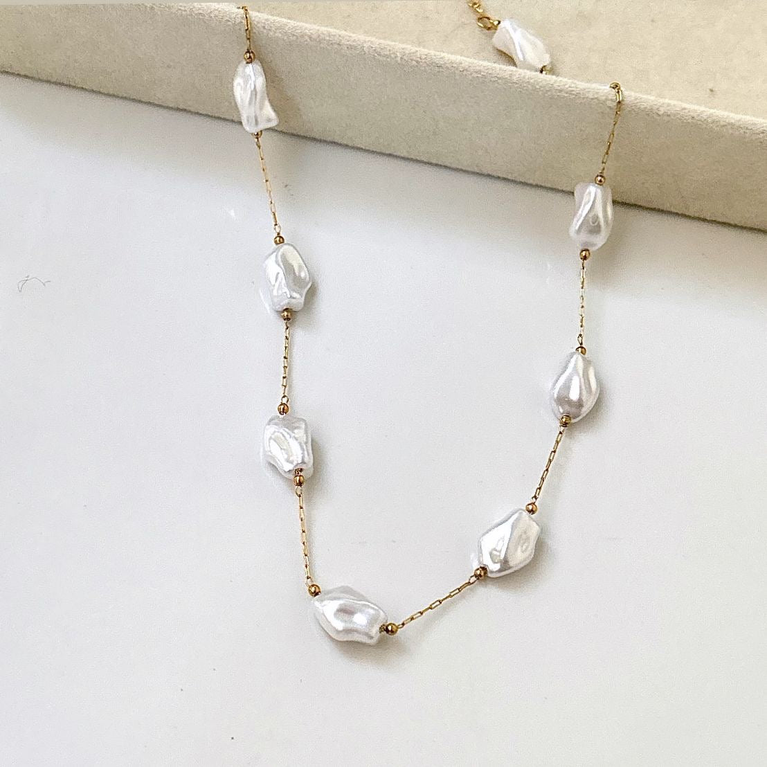 Baroque Pearl LUX Necklace -18K