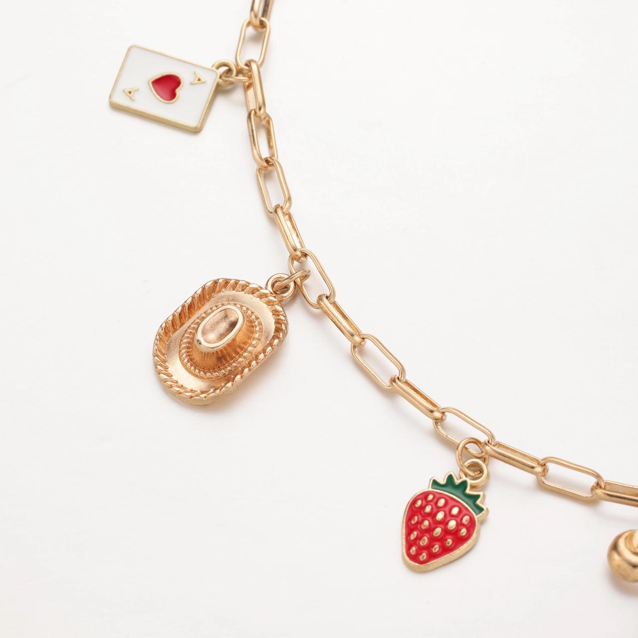 Coquette Rosie Charm Necklace
