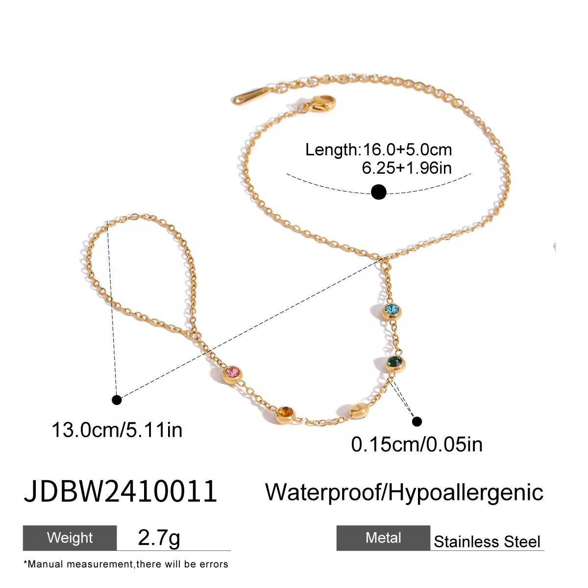 Reef Multi Gem Hand Chain