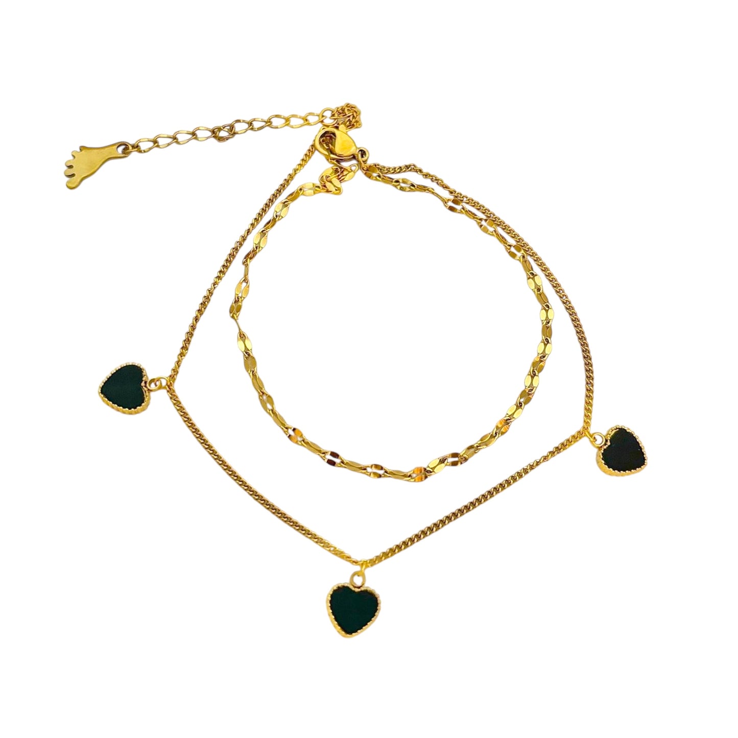 Heart Charm Anklet