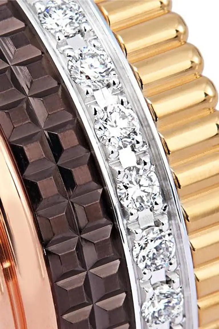 Quadra Layered Stacked Cz Ring