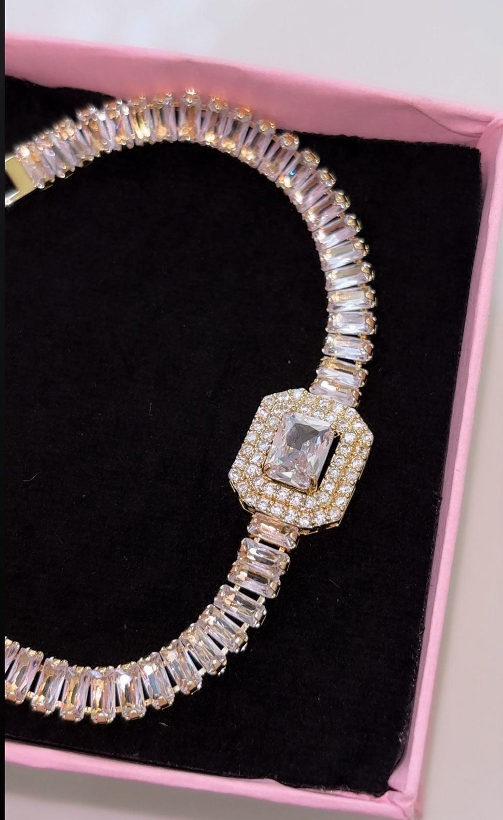 Queen Tennis Baguette Bracelet -18K
