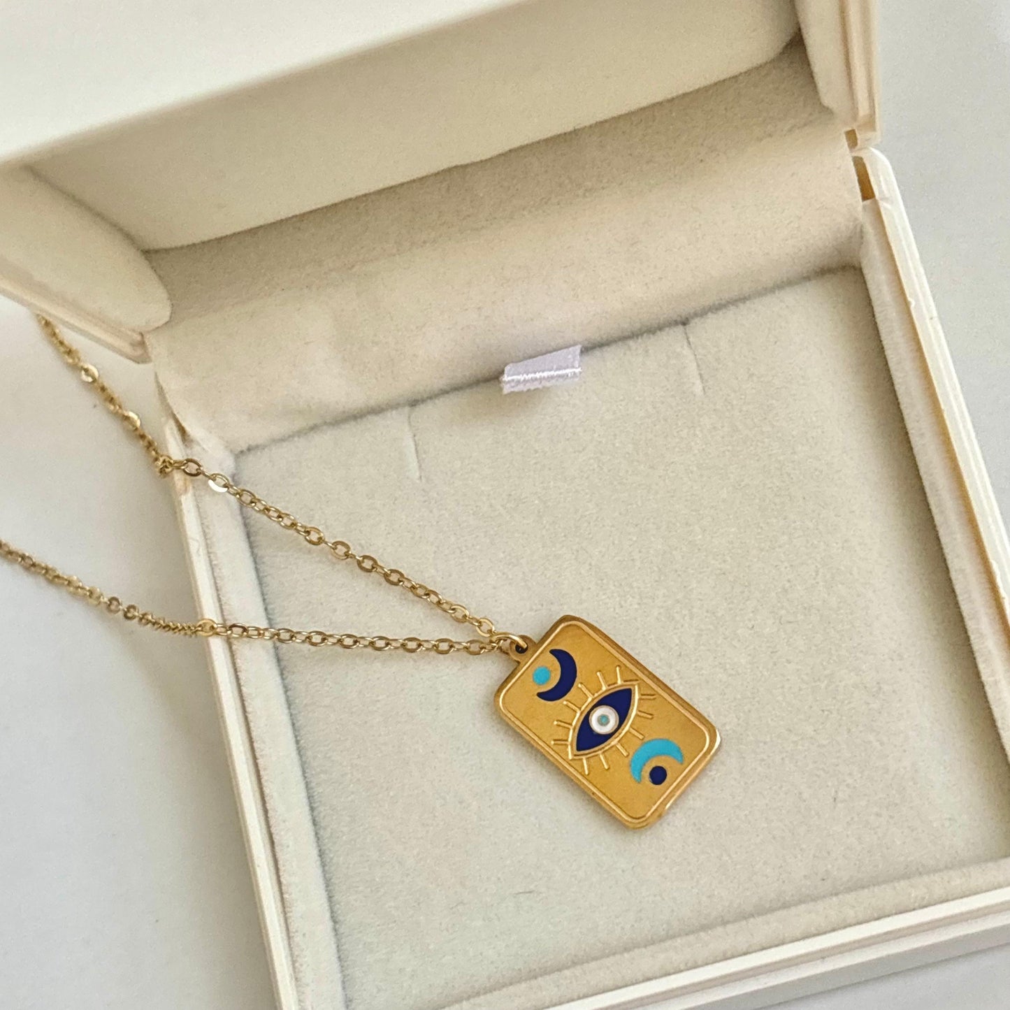 Tarot Boho Eye Necklace -18K