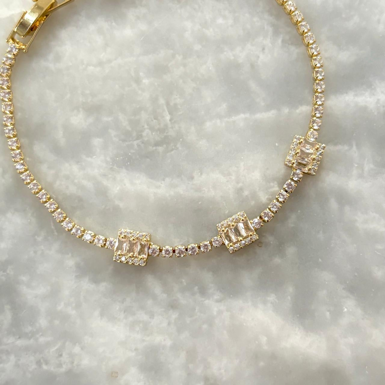 Bezel LUX Tennis Bracelet