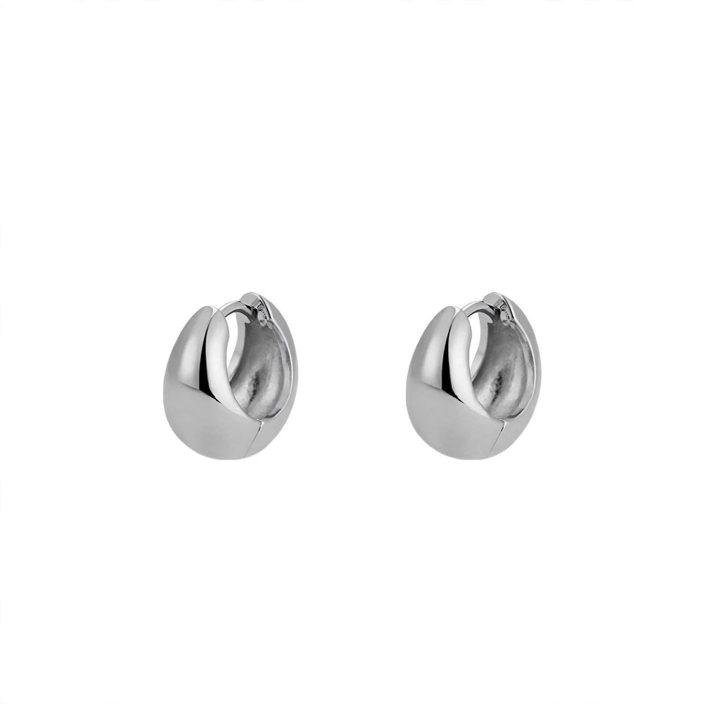 Everyday Thicc Hoops -Silver