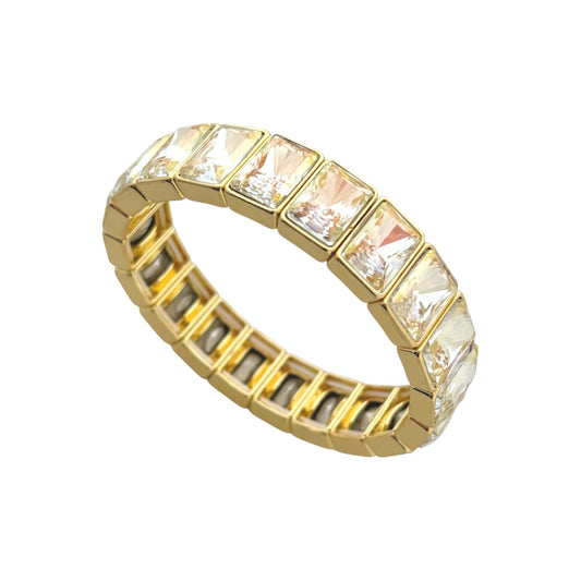 Luxurious Baguette Cluster Bracelet -Adjustable