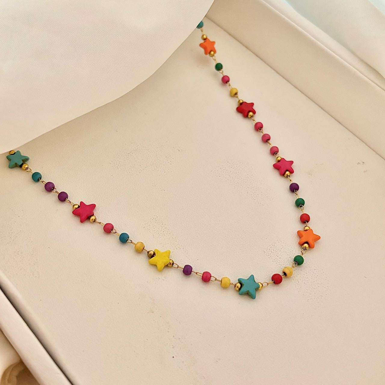 Twinkle Multi Beaded Necklace