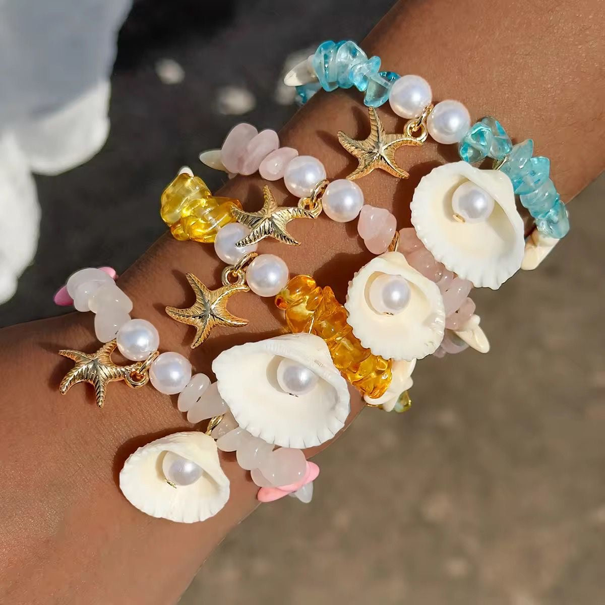 Starlight Coastal Bracelet -Pink