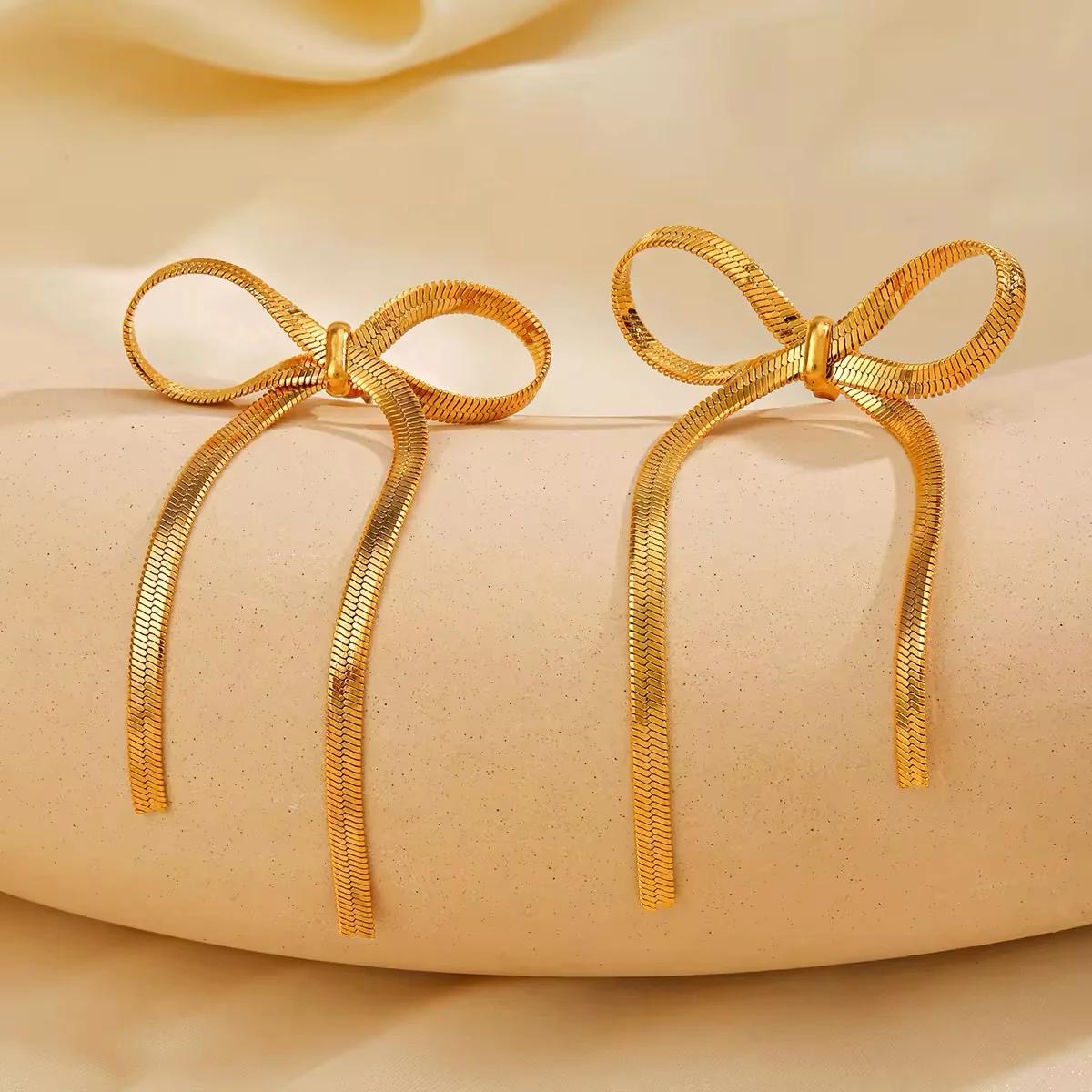 Maisy Bow Earrings -18K
