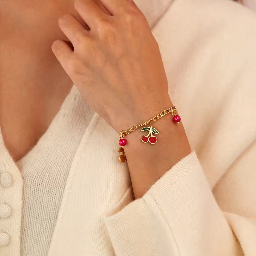 Cherry Berry Charm Bracelet