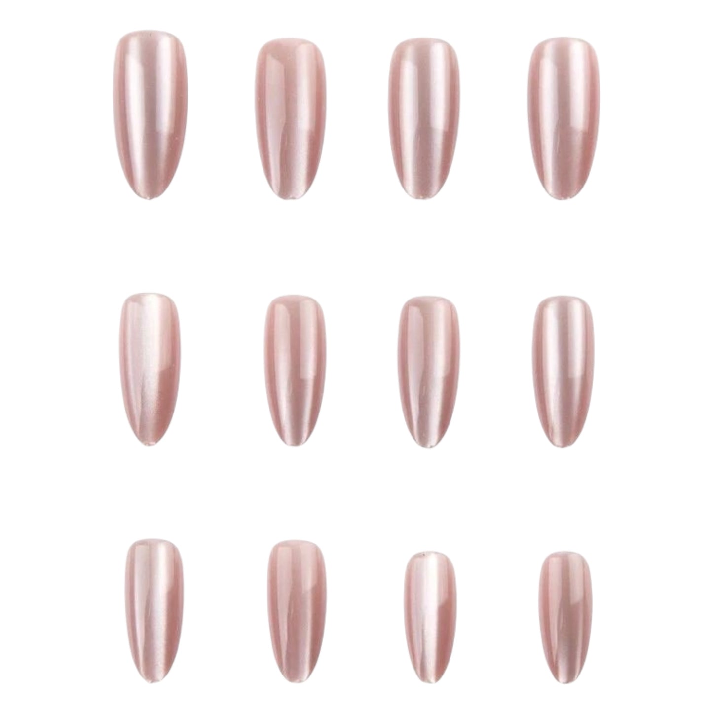 Nude Brown Cat Eye Press On Nails